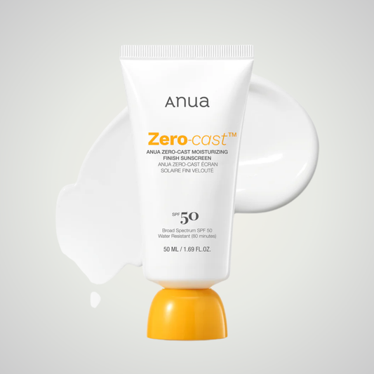 Anua Zero-Cast Moisturizing Finish Sunscreen SPF50+ PA++++ 50ml