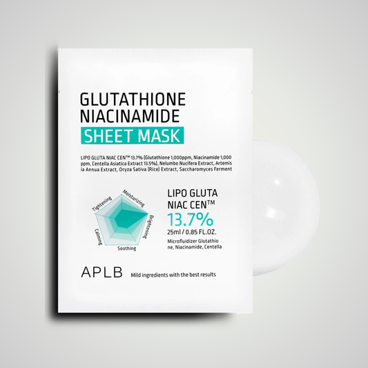 APLB Glutathione Niacinamide Sheet Mask 25ml
