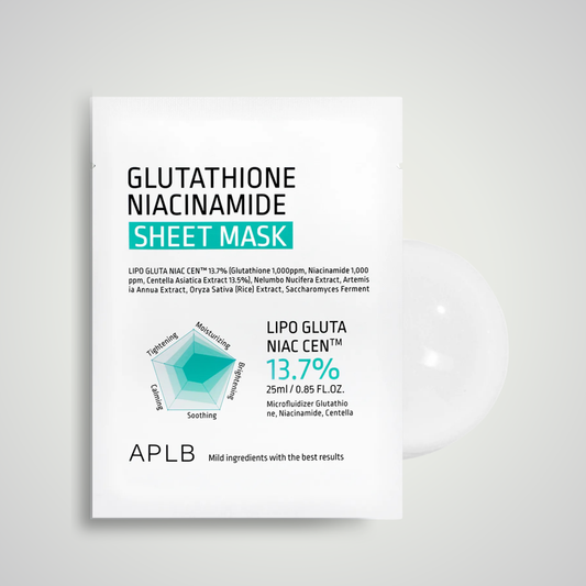 APLB Glutathione Niacinamide Sheet Mask 25ml