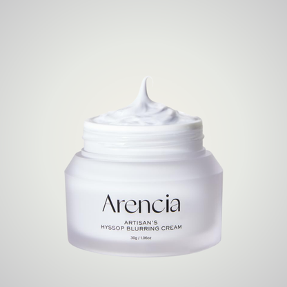 Arencia Hyssop Blurring Cream 30g for smoothing pores and refining skin texture