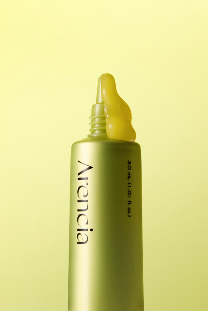 Arencia Vitamin C serum texture drop lightweight brightening formula
