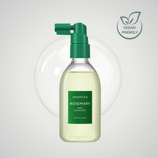 Aromatica Rosemary Root Enhancer 100ml – vegan scalp tonic that strengthens roots and revitalizes hair