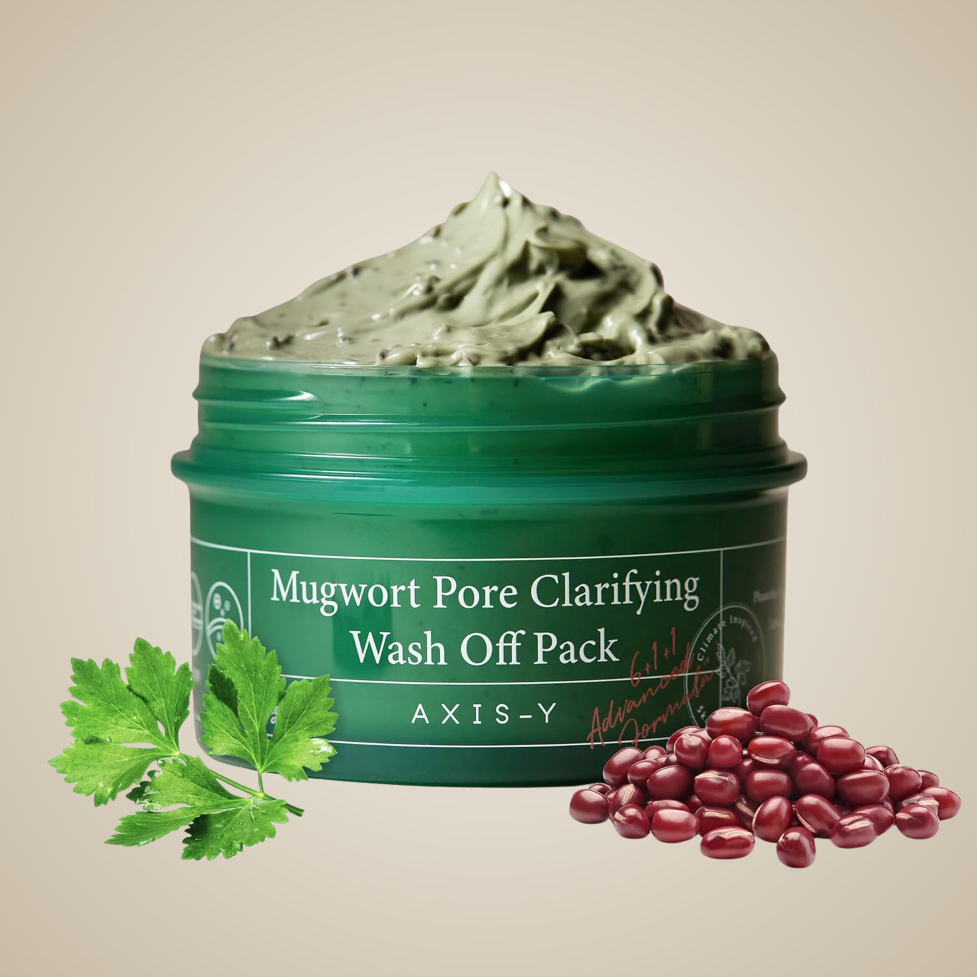 AXIS-Y Mugwort Pore Clarifying Pack with natural ingredients mugwort and red beans
