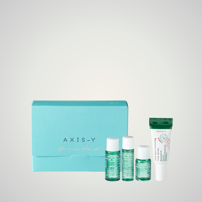 AXIS-Y The Mini Glow Set with four Korean skincare minis
