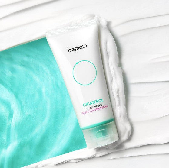 Foaming texture of beplain Cicaterol Hyaluronic Deep Cleansing Foam