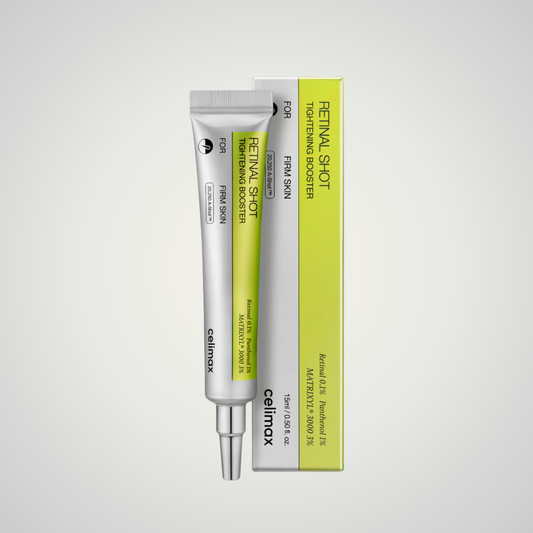 Celimax Vita-A Retinal Shot Tightening Booster with packaging box – firming retinal cream for smoother, youthful skin.