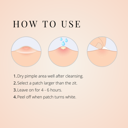 How to use COSRX Acne Pimple Master Patch – apply on cleansed skin, leave 4–6 hours until patch turns white.