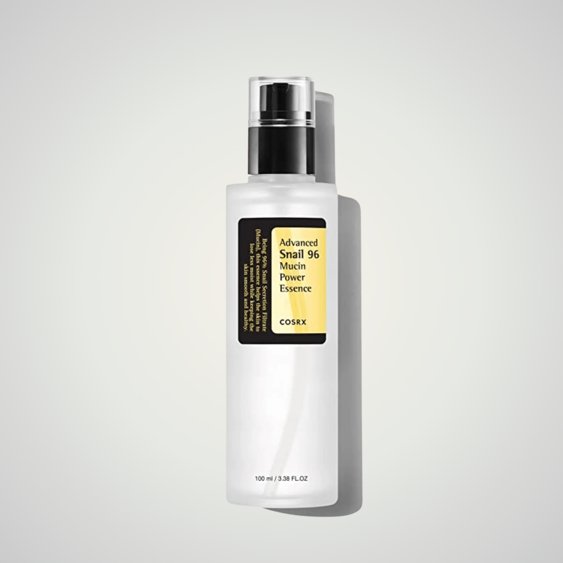 COSRX Advanced Snail 96 Mucin Power Essence – hydrating essence for repair and skin barrier care.