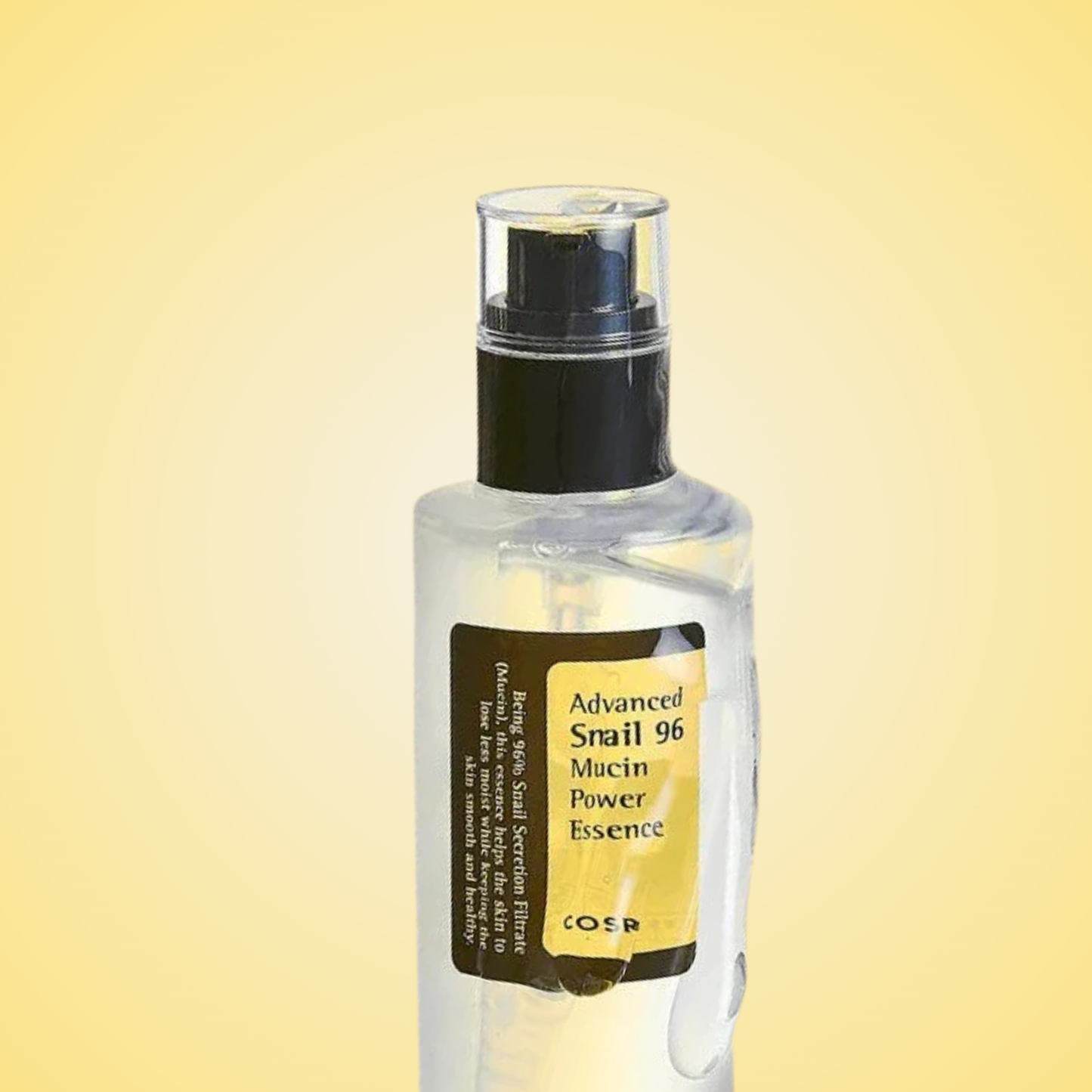 COSRX Advanced Snail Essence – nourishing essence with 96% snail mucin for skin elasticity.