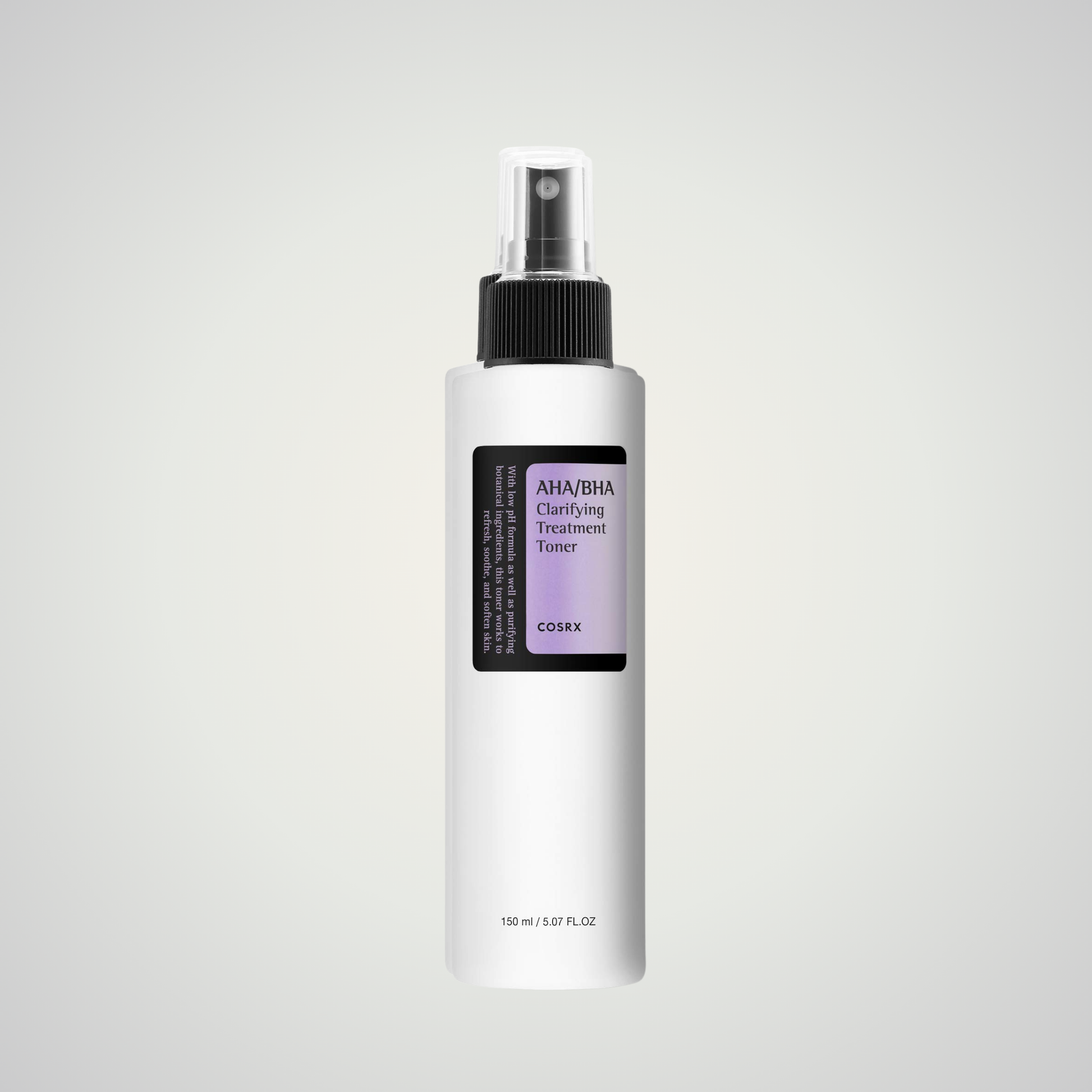 COSRX AHA/BHA Clarifying Treatment Toner – gentle exfoliating toner for smooth, clear skin.