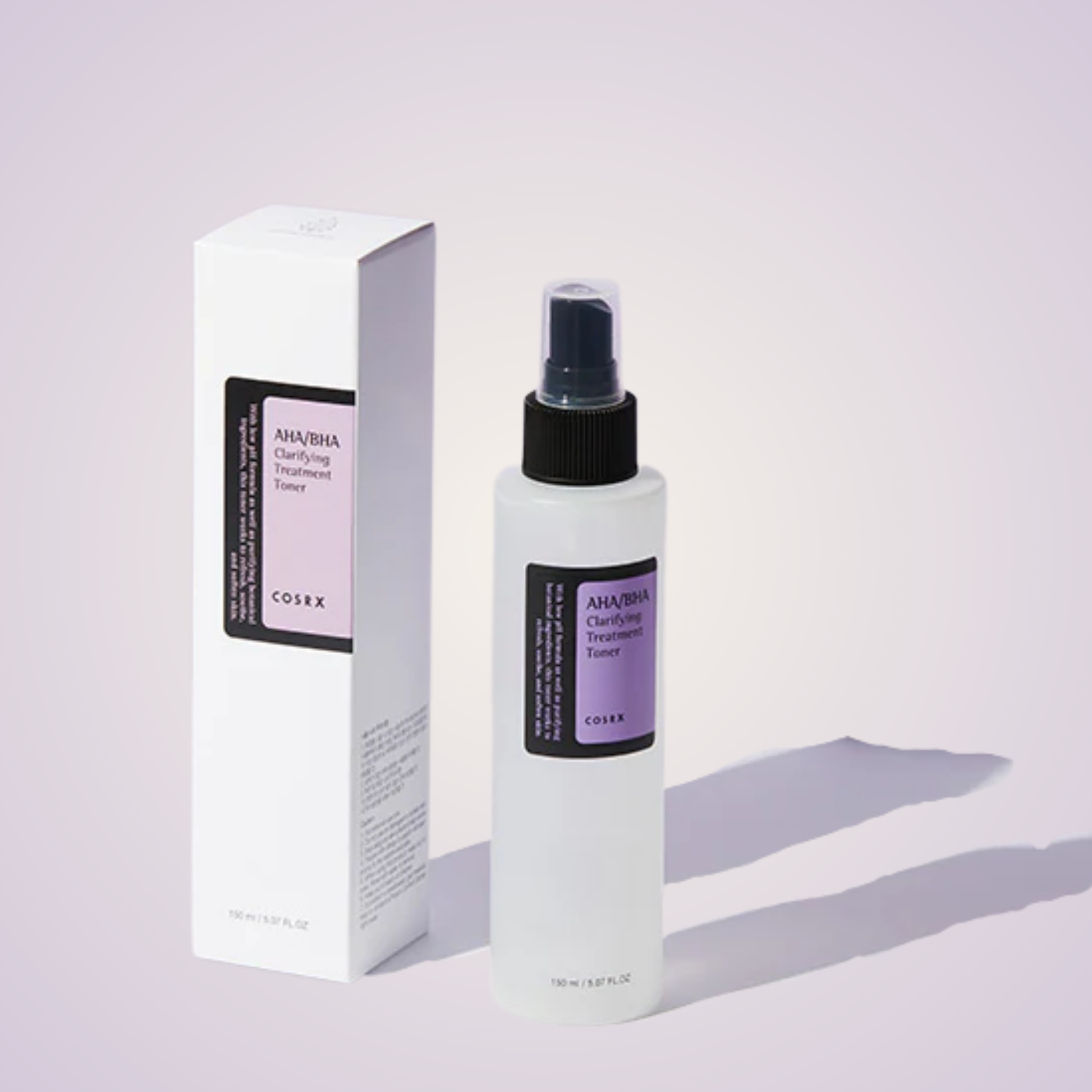 COSRX AHA/BHA Toner – exfoliating treatment toner to refresh and prep skin.