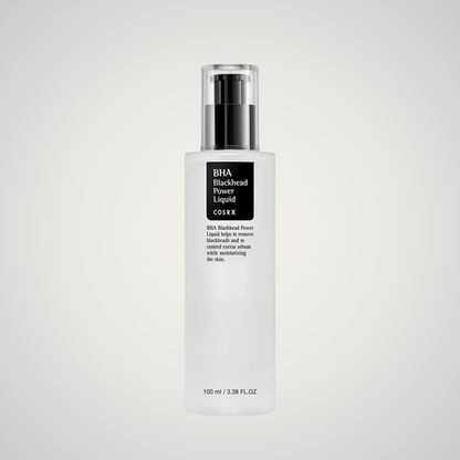 COSRX BHA Blackhead Power Liquid – exfoliating toner essence for clear, refined skin.