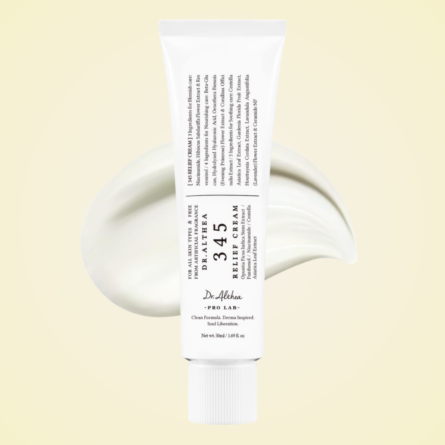 Dr. Althea 345 Relief Cream texture – lightweight formula that calms redness and restores moisture barrier