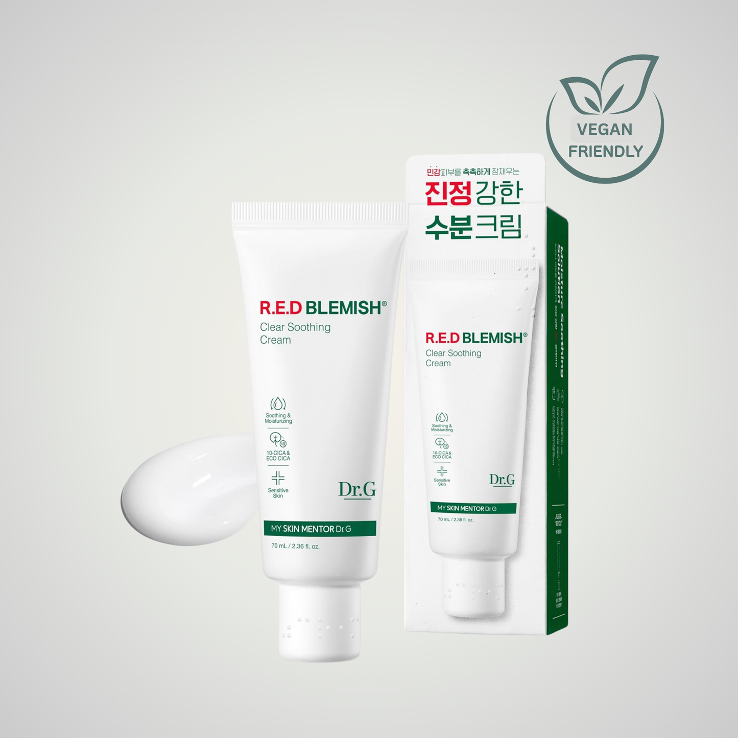 Dr.G Red Blemish Clear Soothing Cream 70ml cica cream for calming sensitive skin