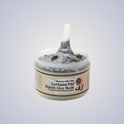 Elizavecca Bubble Clay Mask – foaming carbonated clay texture with included spatula applicator.