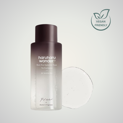 haruharu wonder black rice hyaluronic toner for deep hydration and soft skin