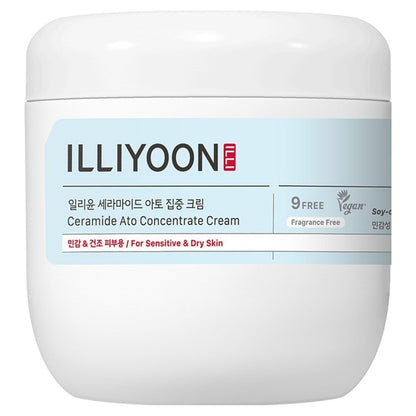 illiyoon ceramide cream lightweight texture for deep hydration and skin barrier care