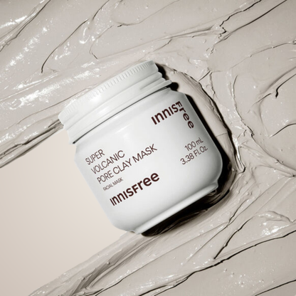 innisfree Super Volcanic Pore Clay Mask spread texture background