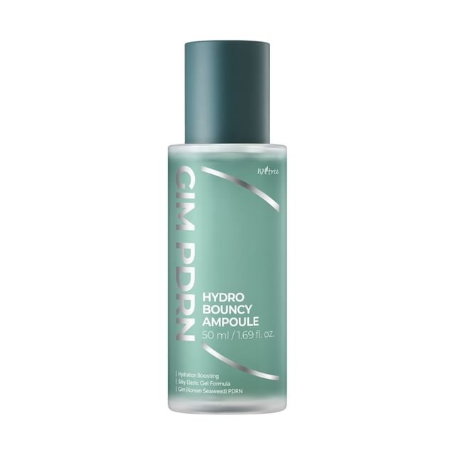 Isntree GIM PDRN Hydro Bouncy Ampoule 50ml — green ampoule bottle.