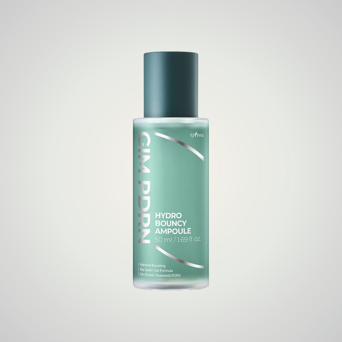 Isntree GIM PDRN Hydro Bouncy Ampoule 50ml on a soft neutral background.