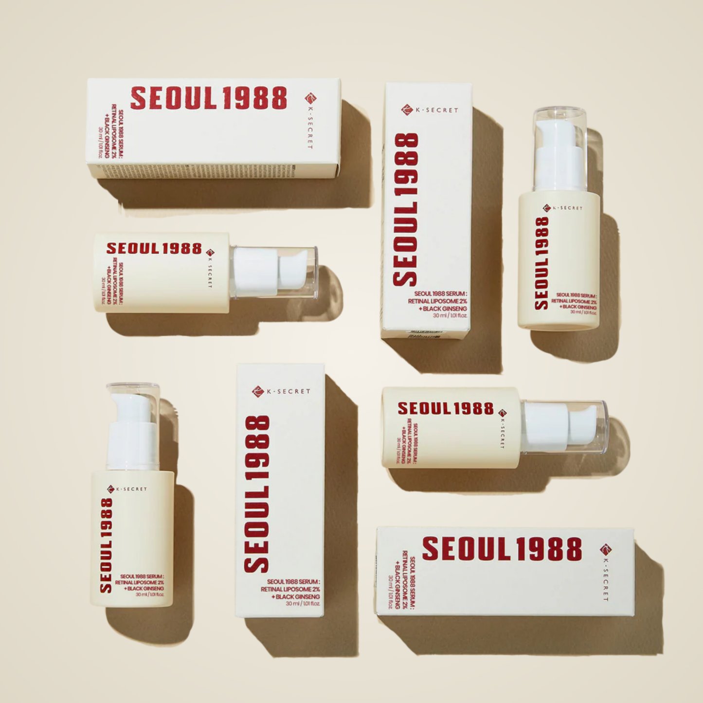 KSECRET SEOUL 1988 Serum – brightening and anti-wrinkle care with retinal liposome and ginseng.