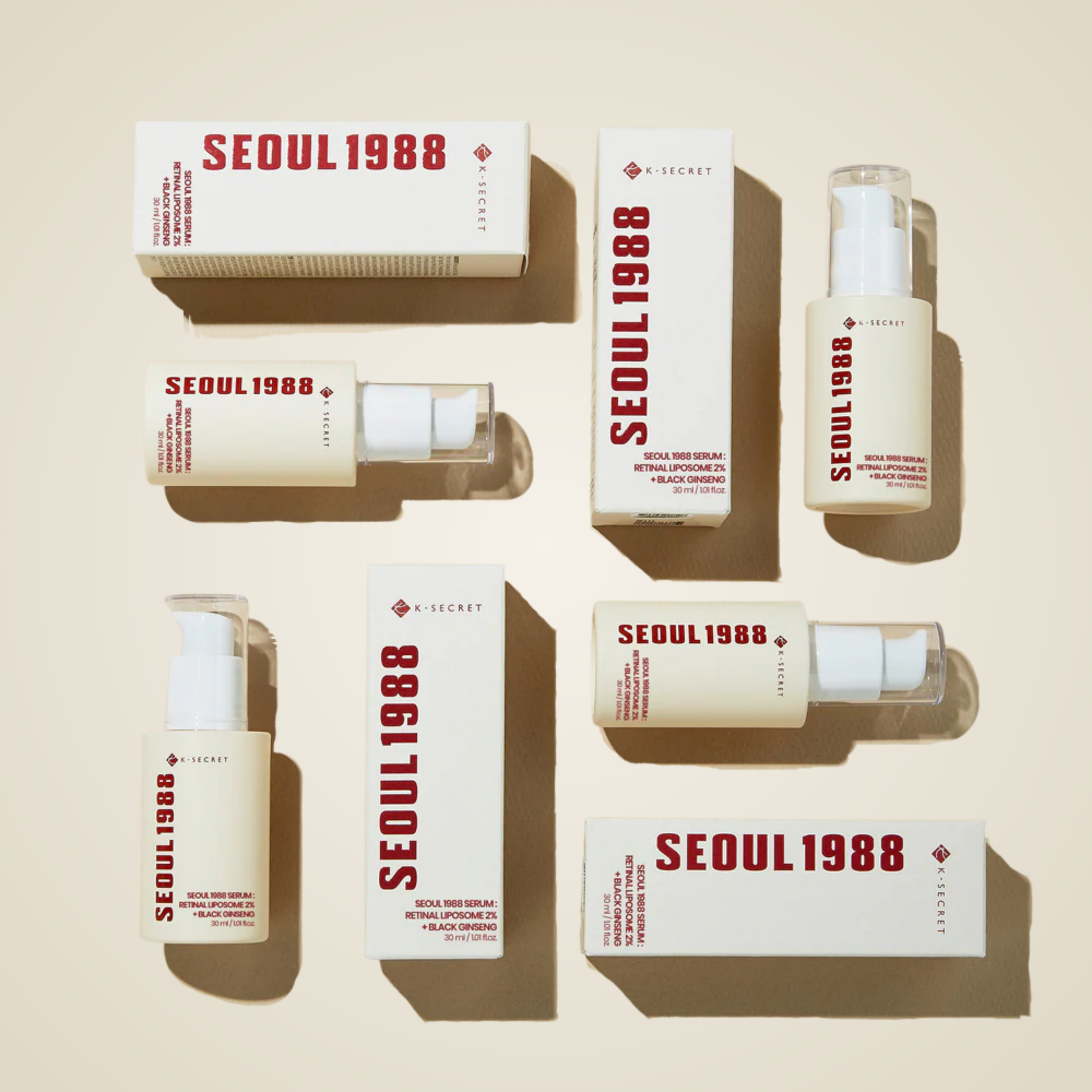 KSECRET SEOUL 1988 Serum – brightening and anti-wrinkle care with retinal liposome and ginseng.