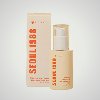 KSECRET SEOUL 1988 Glow Serum 30ml – brightening serum with 15% niacinamide and Yuja extract for radiant skin