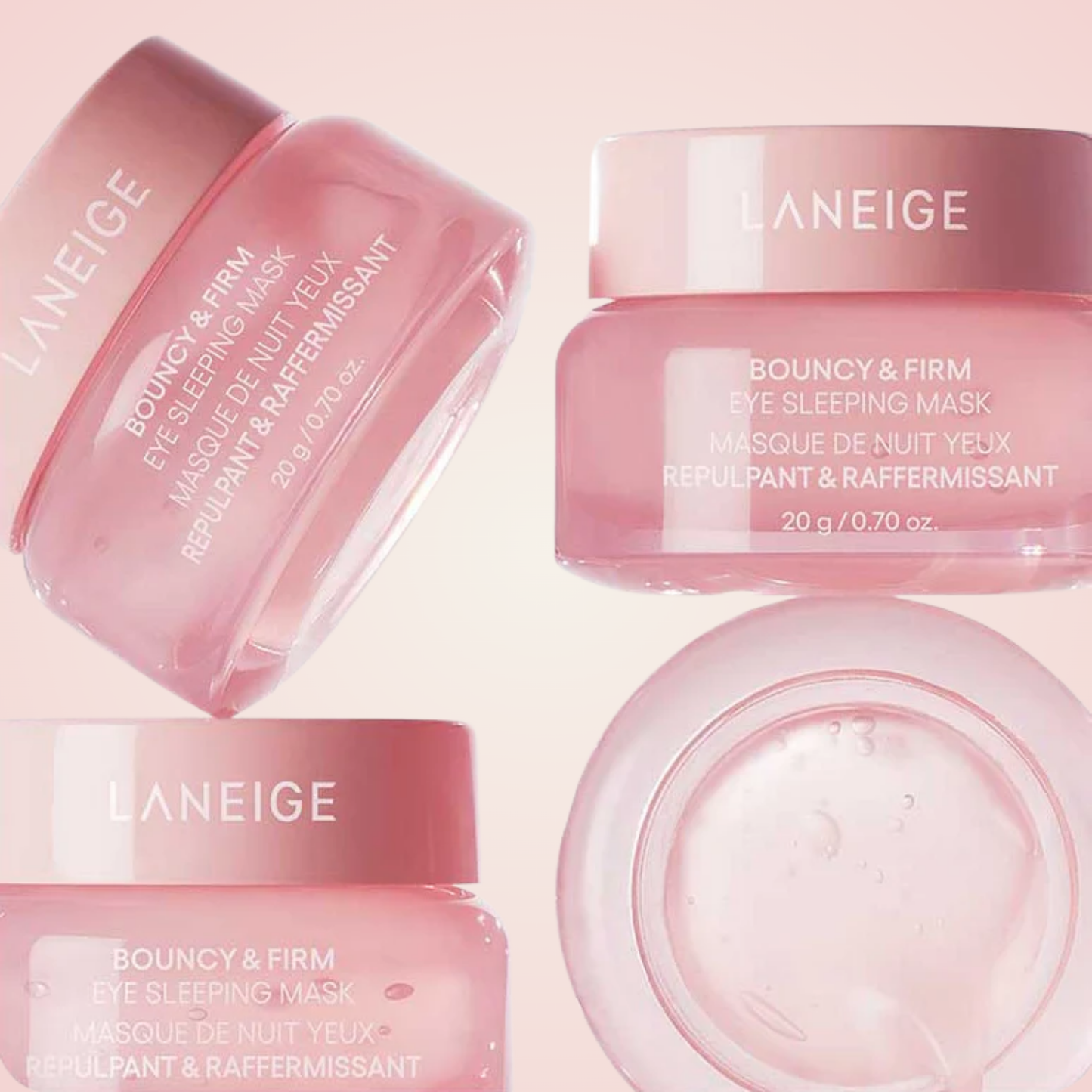 Jars of Laneige Bouncy & Firm Eye Sleeping Mask 20g