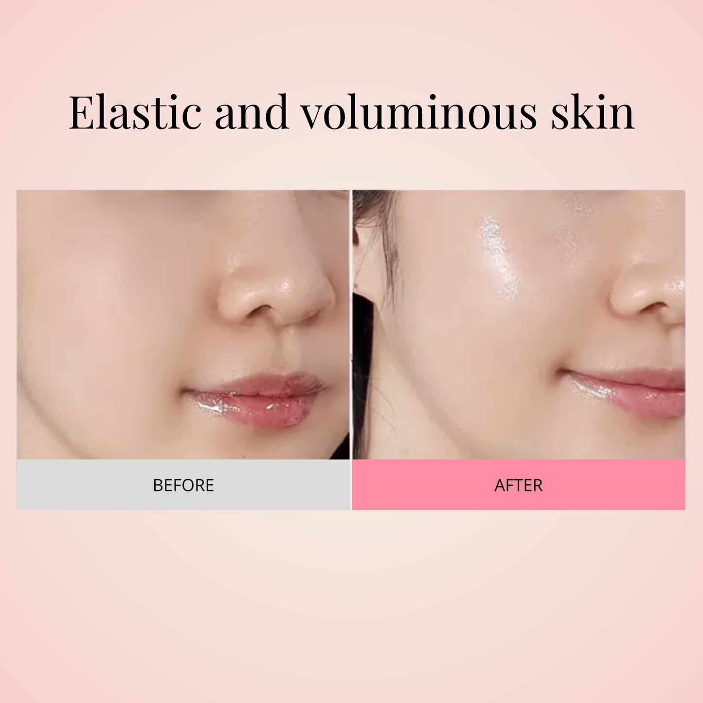 Close-up of skin glow after using MACQUEEN Collagen Wrinkle Balm – nourishes and hydrates fine lines