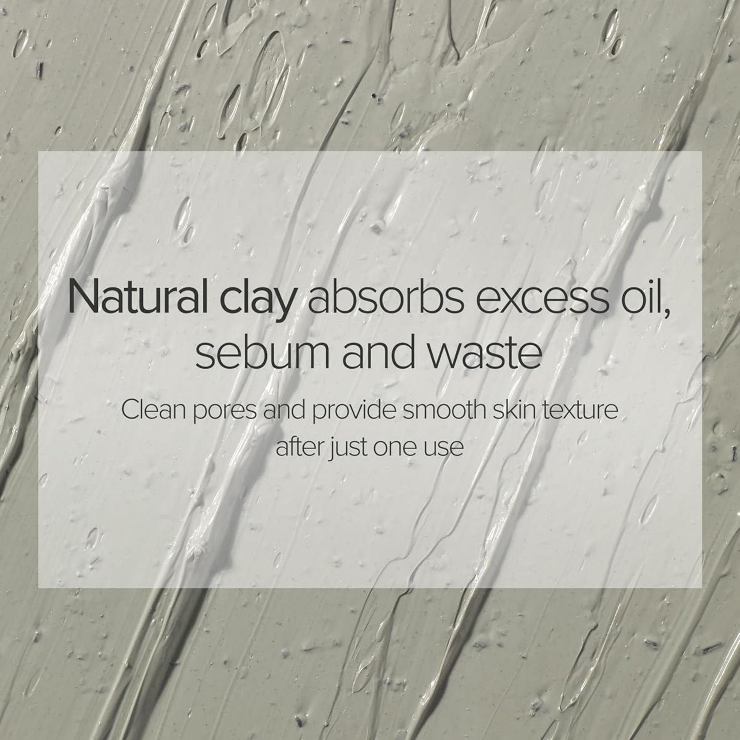 Natural clay texture of Mary & May CICA Wash-Off Pack – absorbs sebum and refines skin texture
