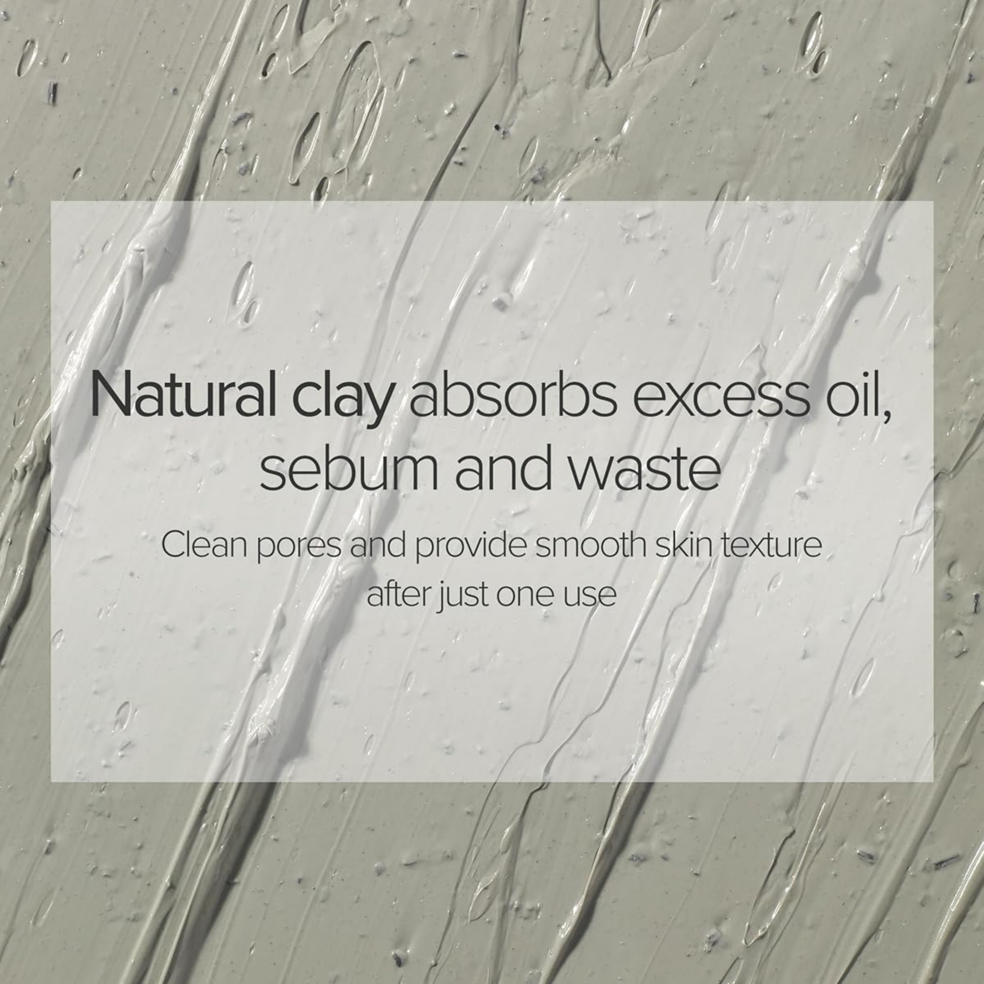 Natural clay texture of Mary & May CICA Wash-Off Pack – absorbs sebum and refines skin texture
