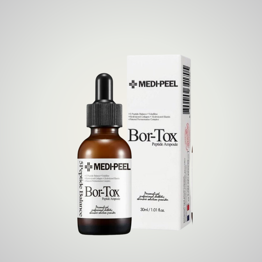 MEDI-PEEL Bor-Tox Peptide Ampoule 30ml – anti-aging serum with 5-peptide complex for firm, youthful skin.