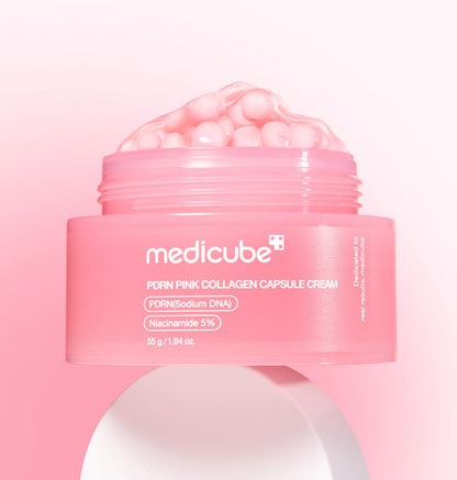 medicube capsule cream melting texture delivering hydration and plumping care