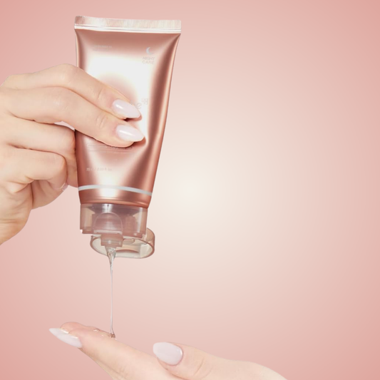 Medicube Collagen Night Wrapping Mask applied from tube – rich collagen night mask for glowing skin by morning.