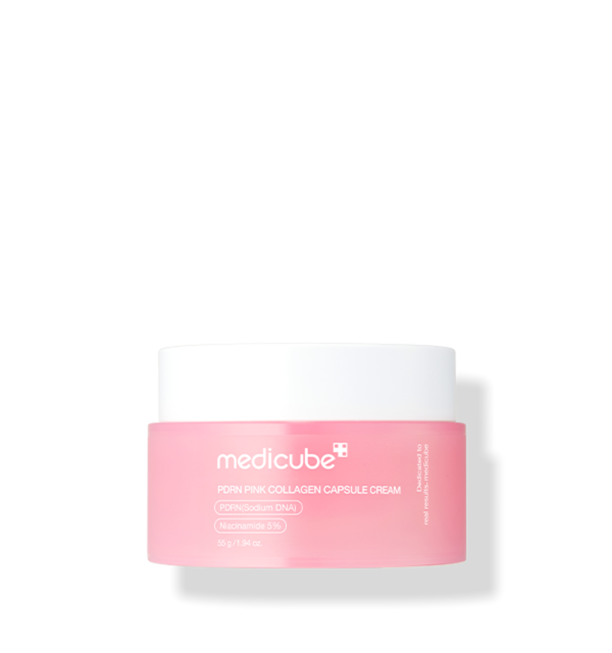 medicube collagen cream applied on skin for firming and radiant glow