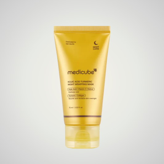 medicube kojic acid turmeric night mask for brightening and hydration