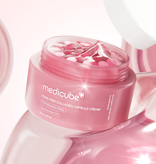 medicube PDRN pink collagen capsule cream for firming and glowing