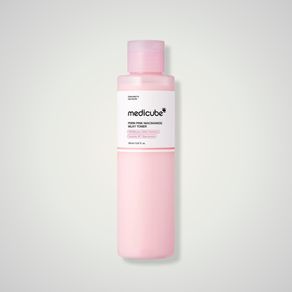 Medicube PDRN Pink Niacinamide Milky Toner 150ml – brightening and hydrating toner for smooth, glowing skin