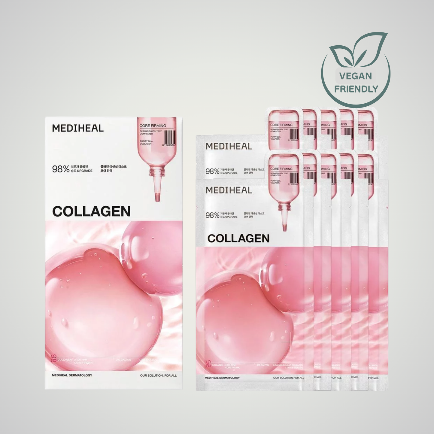 MEDIHEAL Collagen Essential Mask Core Firming 10 pack sheet masks