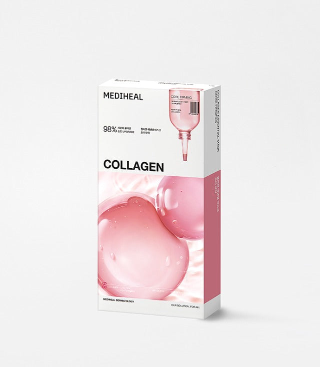 MEDIHEAL Collagen Essential Mask Core Firming angled packaging view