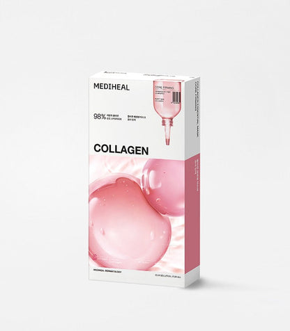 MEDIHEAL Collagen Essential Mask Core Firming angled packaging view