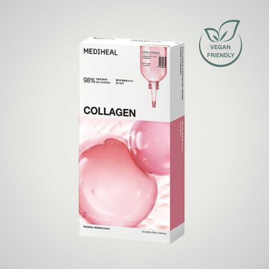 MEDIHEAL Collagen Essential Mask Core Firming angled packaging view