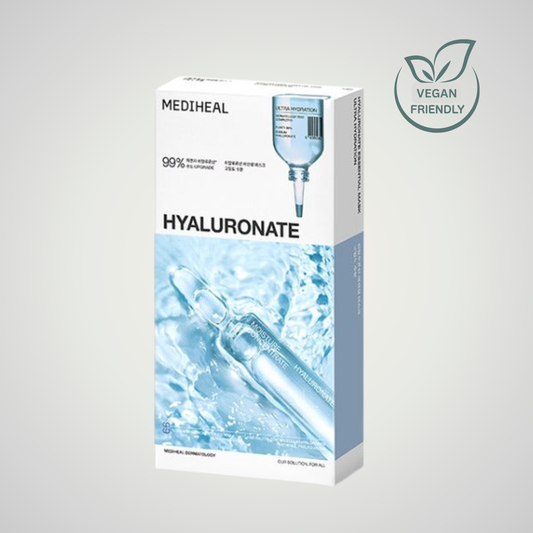 MEDIHEAL Essential Mask Hyaluronate Korean sheet mask box packaging