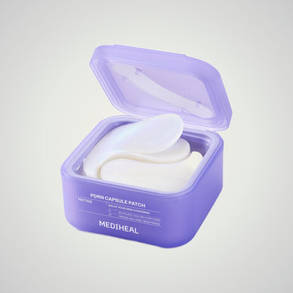 MEDIHEAL PDRN Capsule Patch 103g/60ea on a soft neutral background.