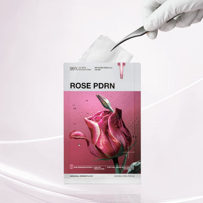 MEDIHEAL Rose PDRN Essential Mask essence texture for healthy glow