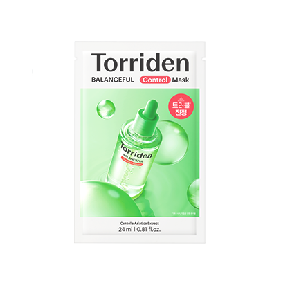 Torriden Balanceful Cica Control Mask sheet mask packaging for calming sensitive skin