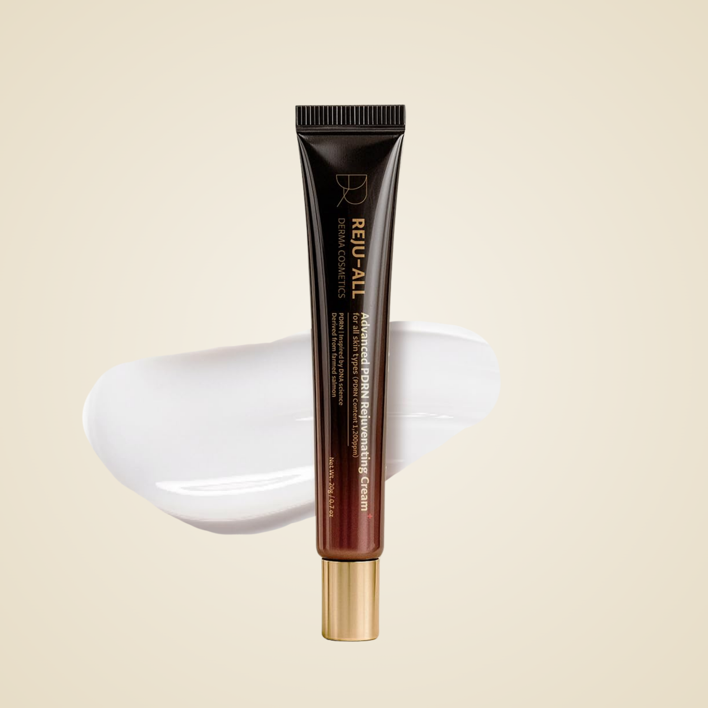 REJUALL PDRN Repair Cream – nourishing cream texture for smoother, revitalized skin.
