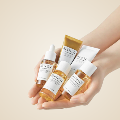SKIN1004 Madagascar Centella Travel Kit – compact skincare minis perfect for travel and trial use.
