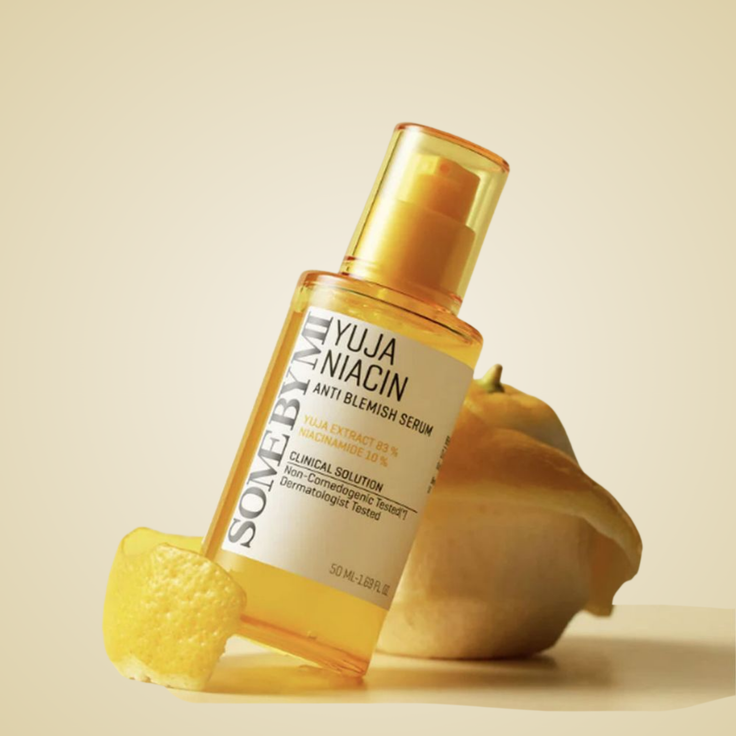 SOME BY MI Yuja Niacin Serum 50ml with lemon fruit extract concept