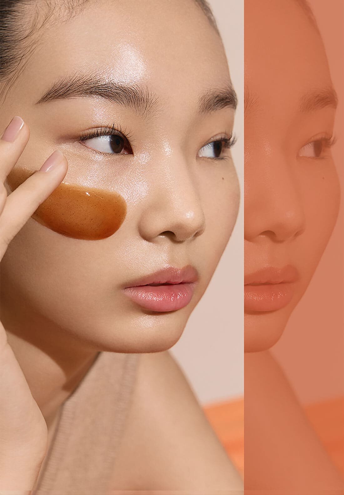Sulwhasoo Clarifying Mask honey colored peel off mask texture